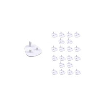 T&B 20 Pieces Plug Socket Covers UK, Child Safety Plug Socket Covers Baby UK, Socket Protectors for Sockets UK - White