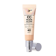 Your Skin But Better CC+ and Nude Glow Lightweight, Medium Coverage Foundation and Glow Serum, Shade: Light Medium, 32ml
