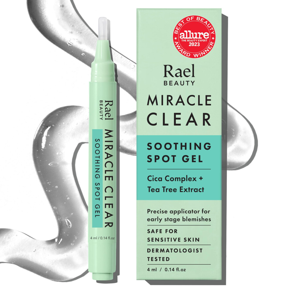 Photos - Cream / Lotion Rael Miracle Clear Soothing Spot Gel Pen - Korean Skincare, For Early Stage Acne Pimples Spot Treatment, with Succinic Acid, Tea