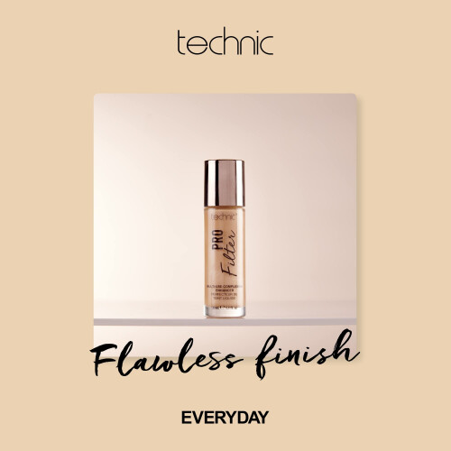 Technic Pro Filter Multi Use Complexion Enhancer - Primer, Illuminator and Highlighter Face Serum for a Flawless Finish - Medium Cool 2