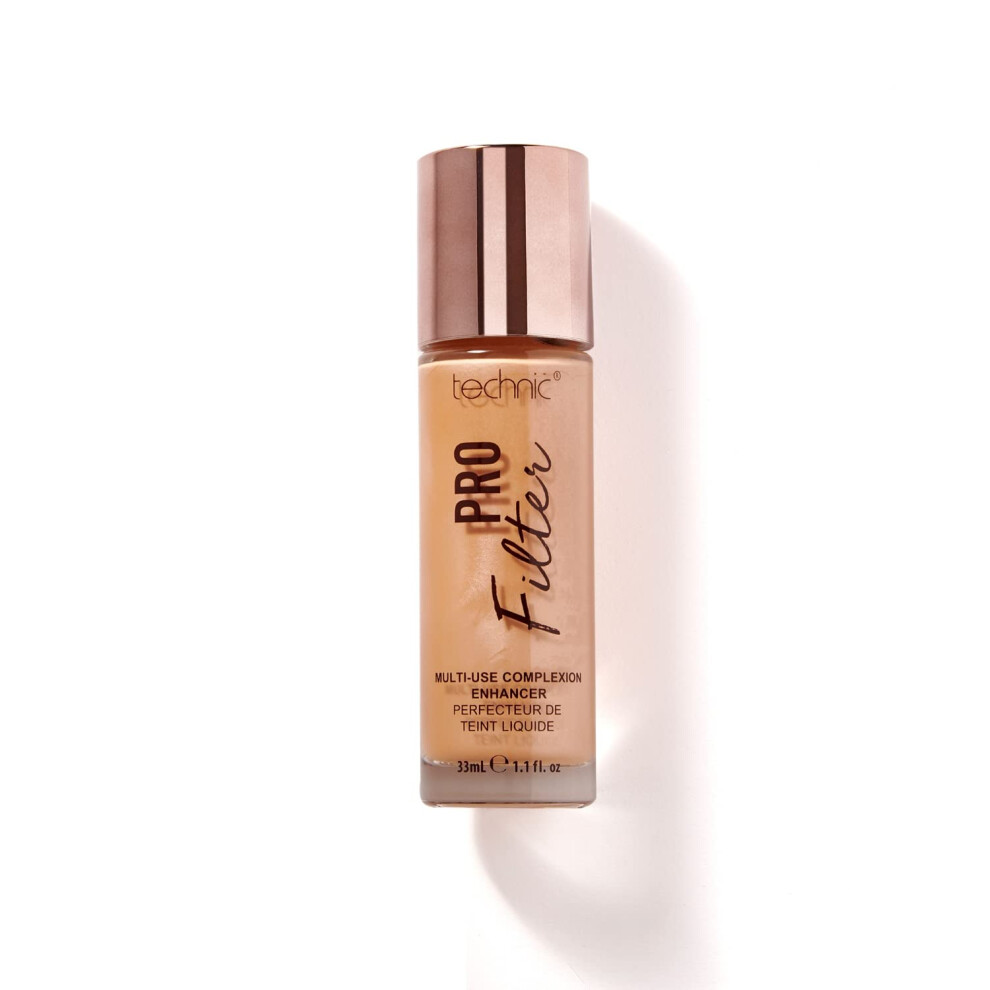Technic Pro Filter Multi Use Complexion Enhancer - Primer, Illuminator And Highlighter Face Serum For A Flawless Finish - Medium Cool