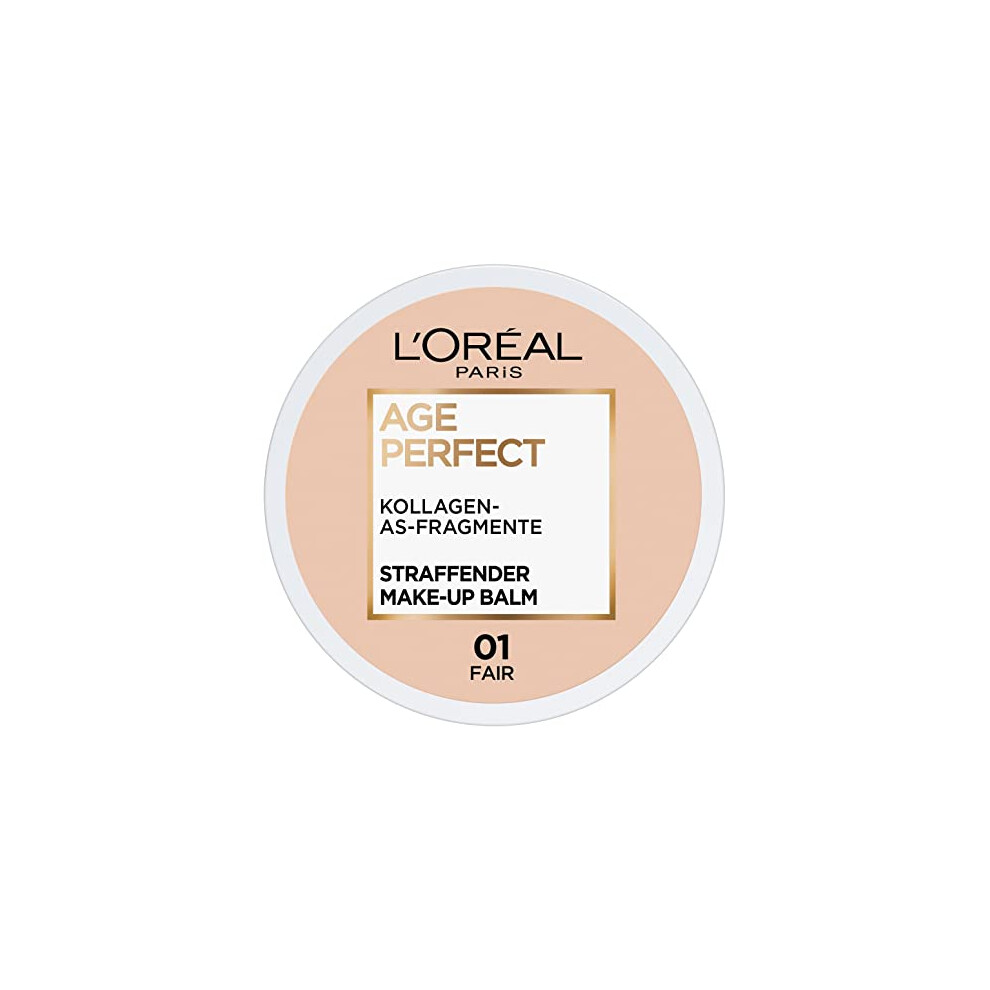 L'Oréal Paris Age Perfect Firming Make-Up Balm 01 Fair, Nourishing Makeup Wonder for Healthy-Looking Skin, 18 ml