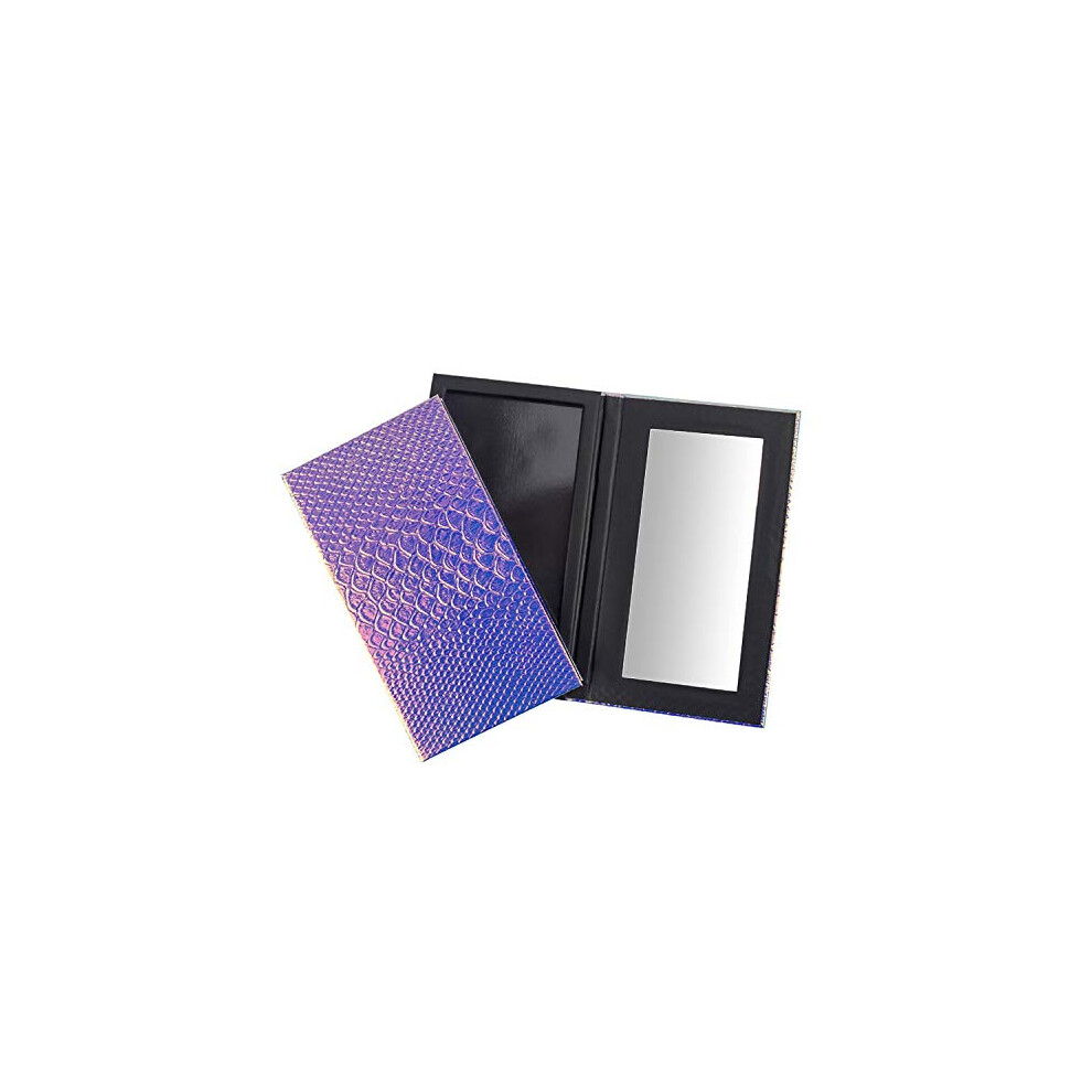 Jtmm Magnetic Makeup Palette With Mirror, Empty Eyeshadow Makeup Box Magnetic Cosmetics Palette Fish Scale Diy Storage Tray Box Holder