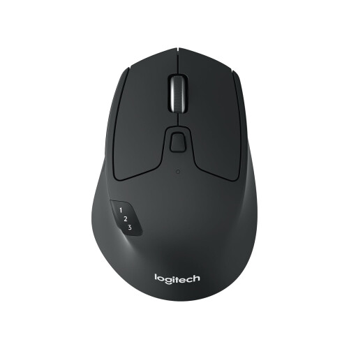Logitech M720 Triathlon Multi-Device Wireless Mouse, Bluetooth, USB Unifying Receiver, 1000 DPI, 6 Programmable Buttons, 2-Year Battery, Compatible with Laptop