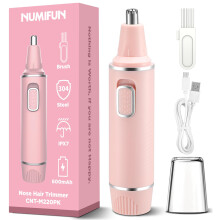 Painless Nose Hair Trimmer for Women Rechargeable 2024 Upgrade Nose Trimmer Ladies Nose Hair Trimmer Dual Edge Blades with IPX7 Waterproof,Powerful