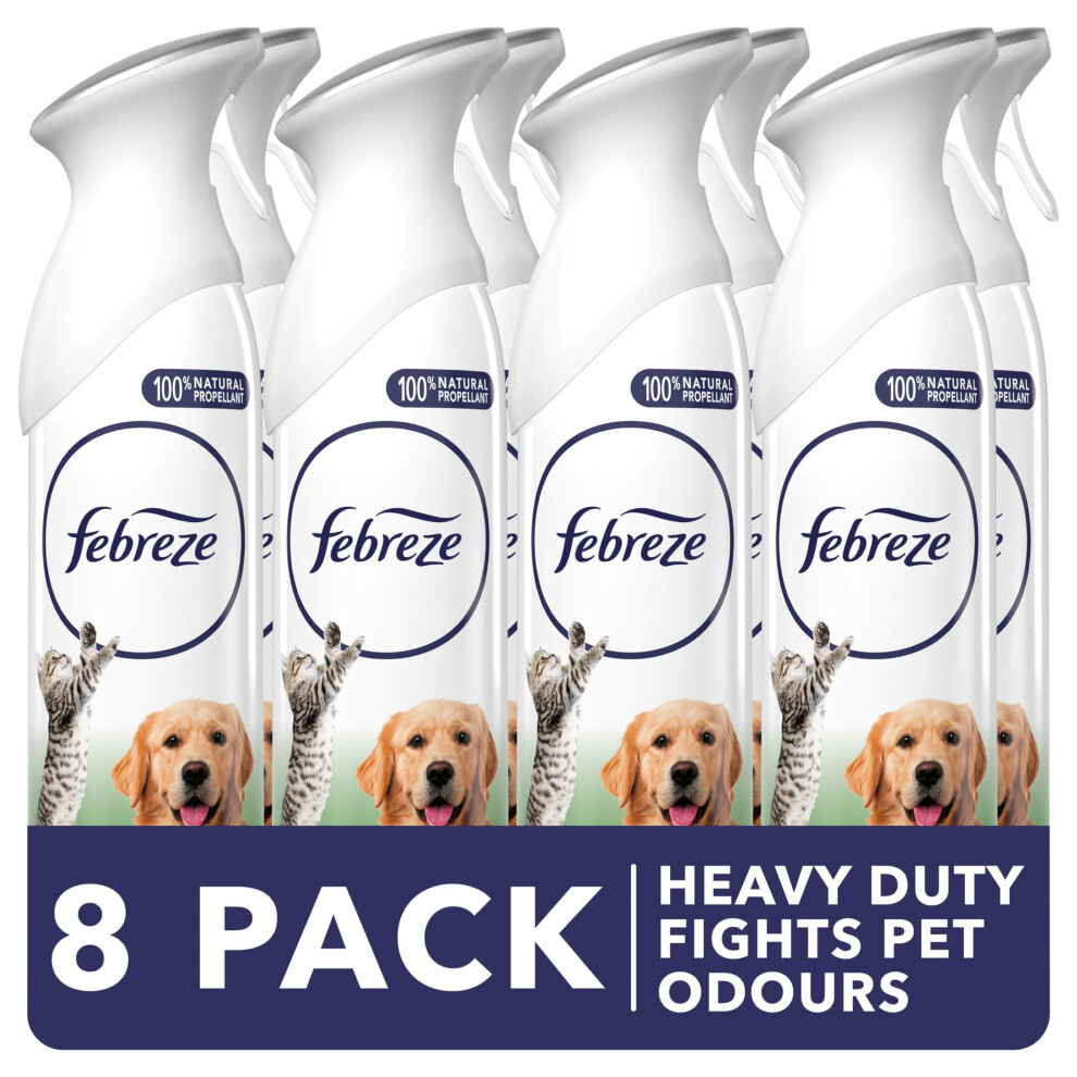 Air Freshener Spray, 185ML X 8 (1480ML), Pet Odour Eliminator Room Spray, Leaves A Fresh Scent