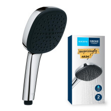 Duschkopf - GROHE Vitalio Comfort 110 26397001 - 2 Strahlen (Regen/Stimulation) - Einfache Auswahl - Wassereinsparung - Verchromt