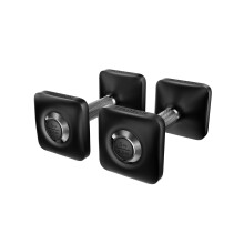 Dumbbells | Ergonomically Designed Pair of Cast Iron Weights With Urethane Coating and Nonslip Grip, Available in Set of Two, Black, 2.3 kg