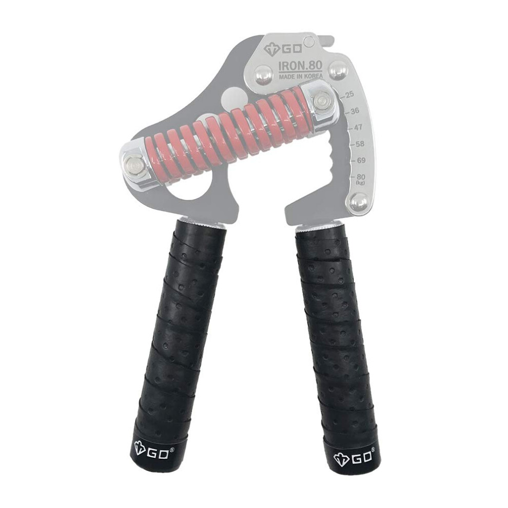 Gd Grip Tape (Black), Grip Tape For Hand Grip Strengthener, Hand Gripper Wrap Tape, Reduce Pain And Injury Recovery, 2 Set, Length : 20.5 X 1 Inch… Black