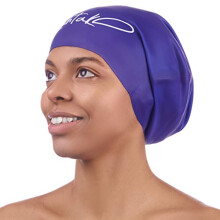 Cuffia da nuoto grande per capelli lunghi - Cuffia da nuoto in silicone resistente e impermeabile per trecce, dreadlock, ricci afro - Cuffia da n