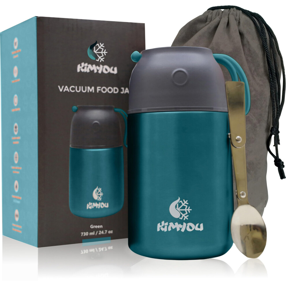 Kimyou Food Flask 730 Ml | Premium Stainless Steel Vacuum Insulated Thermal Food Container | Food Flasks For Hot Food | Soup Flask | Soup Containers | Vacuum