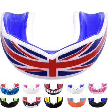 UK Flag Youth Gum Shield - Union Jack Sports Mouth Guard for Karate, Boxing, Martial Arts, Football, MMA, Sparring, Hockey, Rugby, BJJ, Muay
