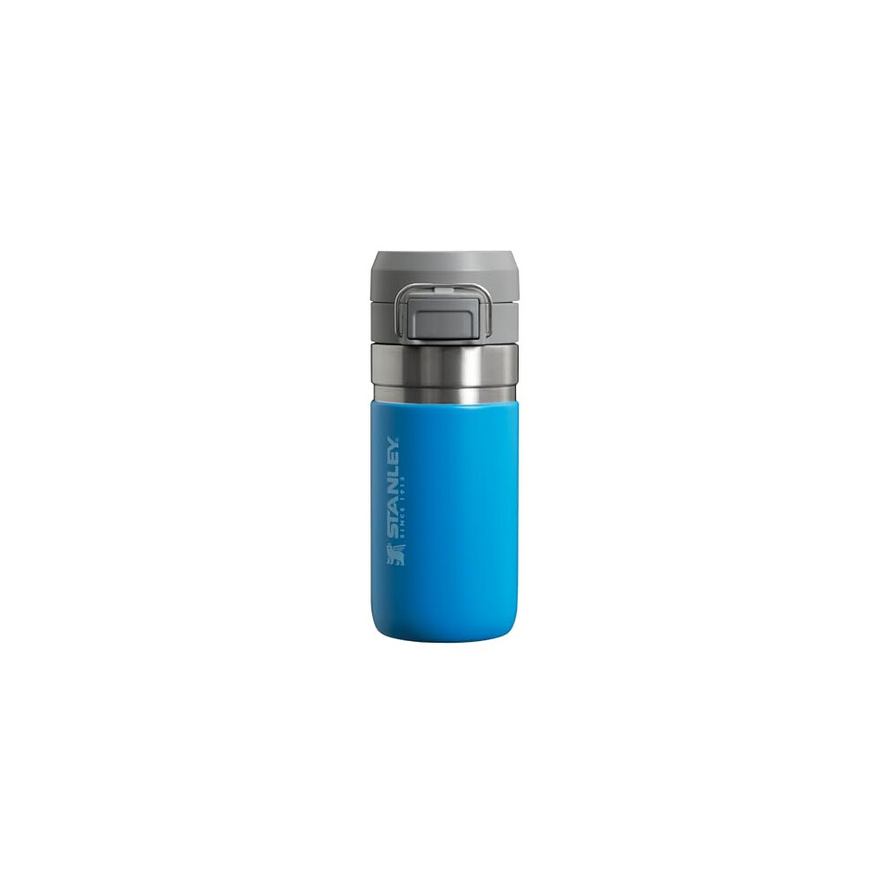 Quick Flip Stainless Steel Water Bottle 0.47L - Keeps Cold For 7 Hours - Leakproof - BPA-Free Thermos - Dishwasher Safe - Cup Holder Compatible -
