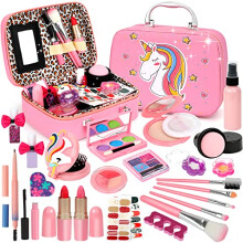 Kids Makeup Sets for Girls, Washable Girls Make Up Set, Real Makeup Set for Kids Girls Toys Presents, Childrens Makeup Sets Kids Toys Christmas
