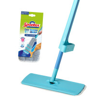 Easy Max+ Floor Mop, Microfibre Flat Mop with Integrated Wringing System , Cleans Laminate, Wood & Tile Flooring