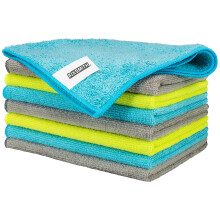 Microfibre Cloth- Pack of 8, Multifunctional Microfibre Towels,30x40cm, Highly Absorbent Microfiber Duster Cloths for Kitchen, Lint-Free,Streak-Free