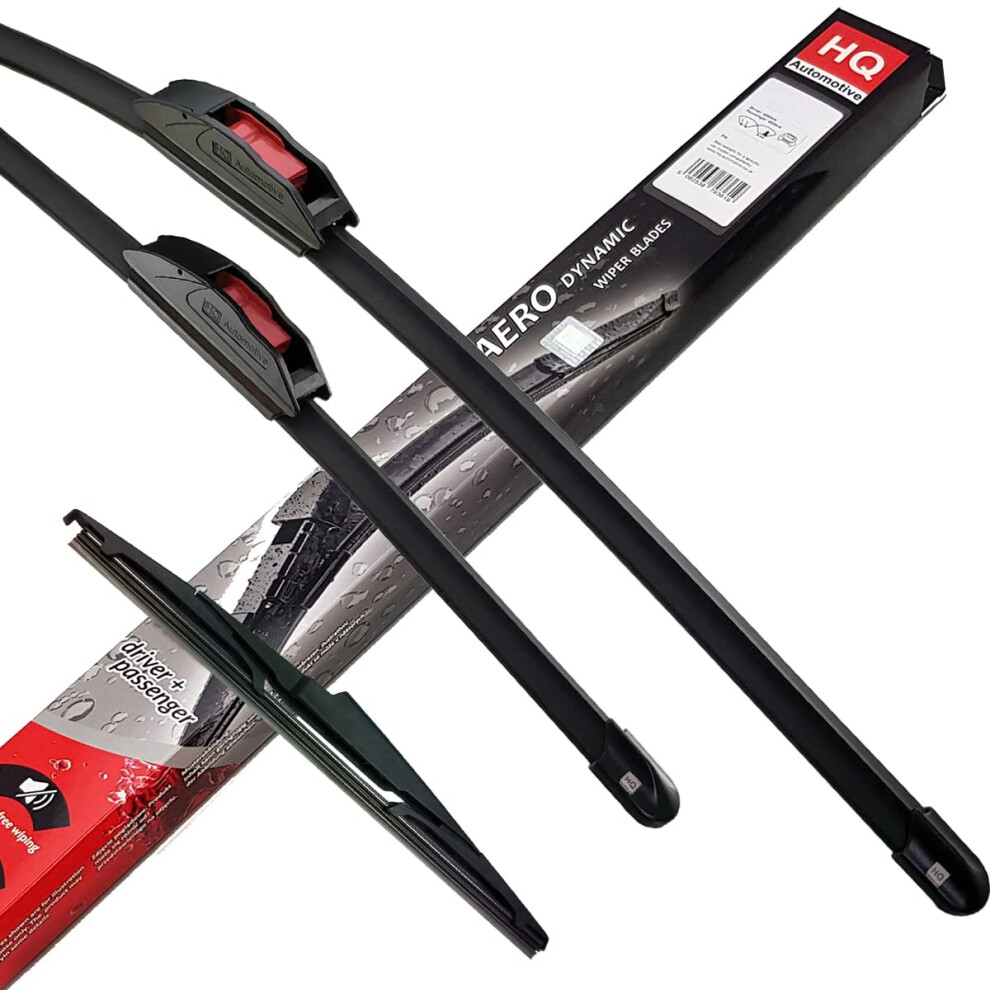 Hq Automotive Windscreen Wiper Blades 3Pcs Kit | Fits: Toyota Prius+ 2012-Onwards, Rav4 2012-Onwards | Model: Ad61-621|Hq10c