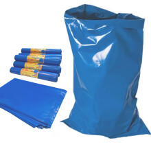 Large Heavy Duty Rubble Blue Sacks Builders and DIY Choice Rubble Bags - Pack of 5 HS-132