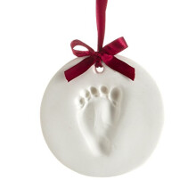 Babyprints Newborn Baby Handprint or Footprint Keepsake Ornament Kit, Perfect Holiday Keepsake or Gift (Holiday)