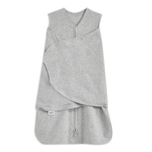 Baby Sleeping Bag Swaddle | 1.5 TOG SleepSack | 100% Cotton, Heather Grey Sleeping Sack For Newborn Babies | Easy Zip Access Nappy Change | Wearable