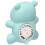 Babybade- und Raumthermometer, schwimmendes Nilpferd-Design 3