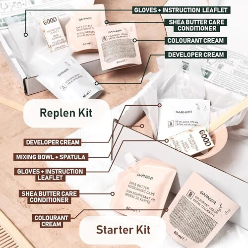 Garnier Garnier Gute Coloration 5.0 Hellbraun Kaffee Starter-Kit 2