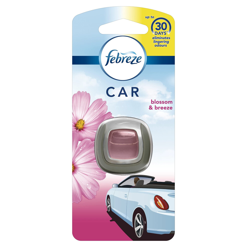 Car Clip Air Freshener, Odour Eliminator, Blossom & Breeze, 6 Count