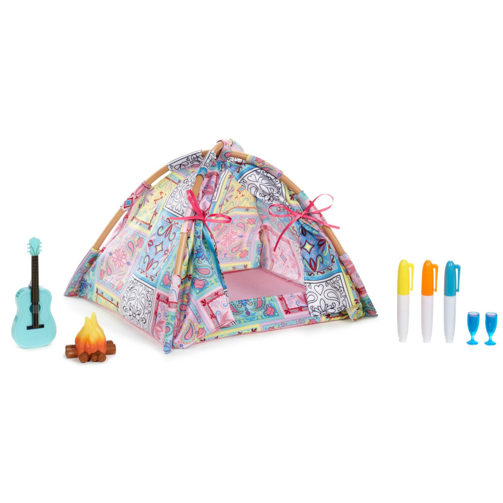 Music Festival Tent â house of dolls (Doll Bonfire, Doll Guitar, Furniture Set, Box with Window)