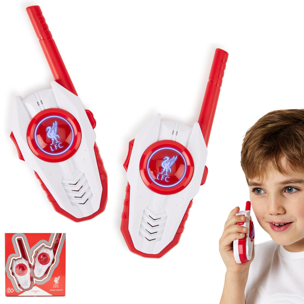 Liverpool Fc Officially Licensed Walkie Talkie 2-Pack Set - Easy-To-Use Durable, Ideal Kids Outdoor Adventure Toy Gift For Young Kopites 5056689103605