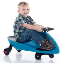 Wiggle Kids Push Ride On Car Swivel Scooter Childrens Indoor Outdoor Twist Gyro Toys Gift Blue Black