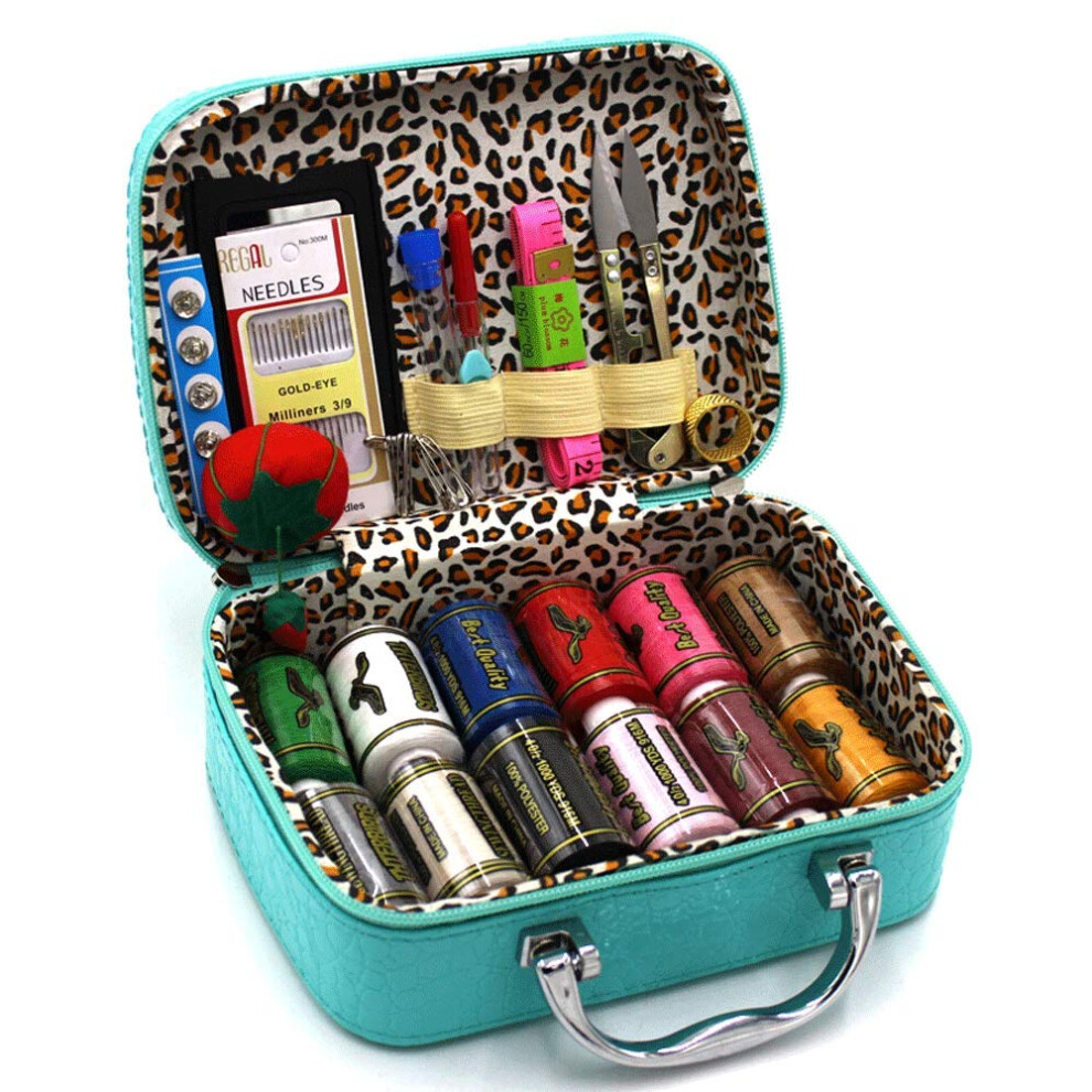 BILIEASY Sewing kit 51 PCS Mini Sewing kit Sewing Kits for Adults Travel Sewing set (Blue)