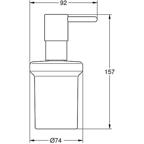 Grohe Essentials New Soap Dispenser Hard Graphite 40394A01 1