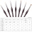 Amazon Detail Paint Brush Set, 7 Count, Brown 3