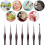 Amazon Detail Paint Brush Set, 7 Count, Brown 7
