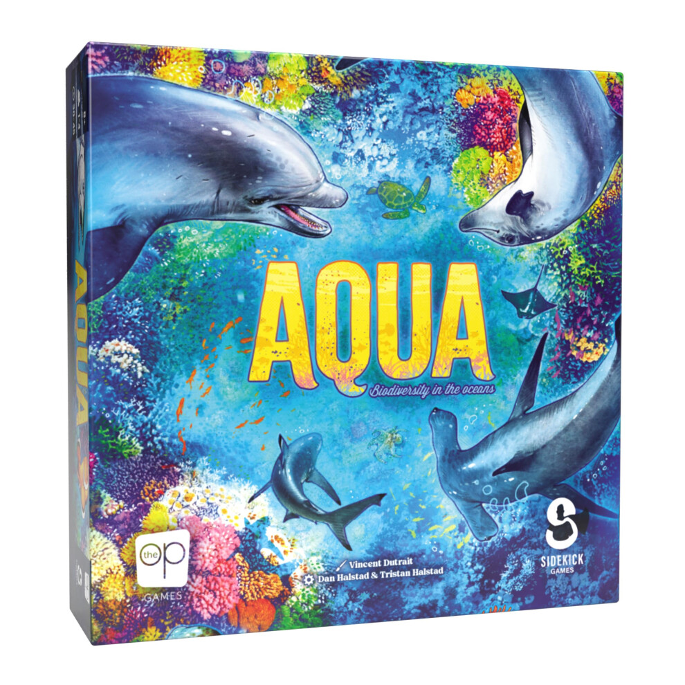 Usaopoly | Aqua | Tile Board Game | Ages 8+ | 1-4 Players | 30-45 Minutes Playing Time