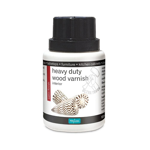 Heavy Duty Interior Wood Varnish Satin 100ml