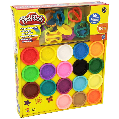 Play-Doh Super Color Kit, 18 Fun Colors, 16 Tools and Accessories
