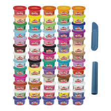 Ultimate Color Collection 65-Pack of Assorted Modeling Compounds for Kids 3 Years and Up, Non-Toxic, Fun Size 28 g Cans