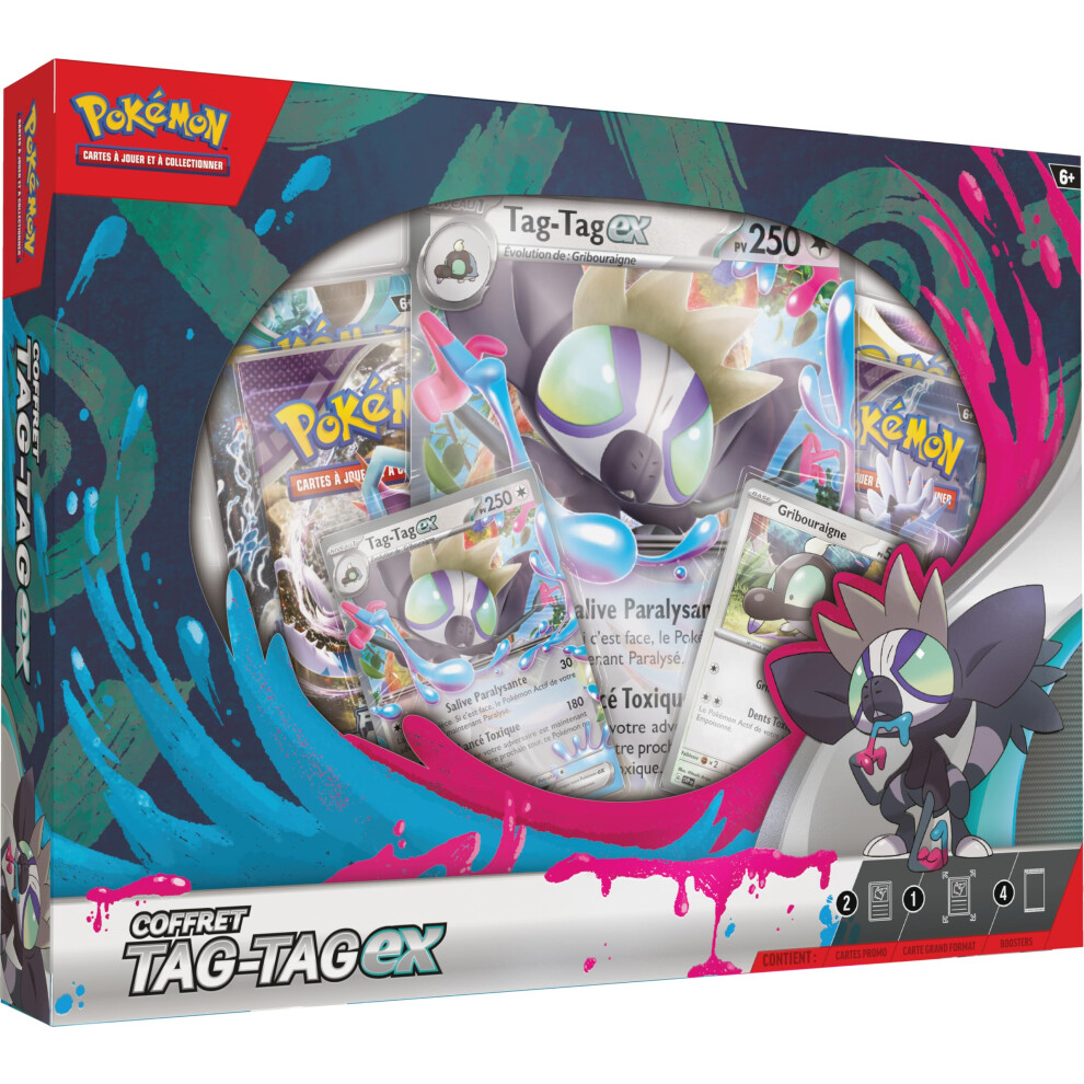 TCG Tag-Ex Set (2 Glossy Promo Cards, 1 Large Glossy Card and 4 Boosters)