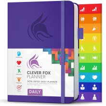 Planner Daily – Best Agenda & Daily Calendar to Boost Productivity & Hit Your Goals – Gratitude Journal Personal Daily Organizer – 14.5x21cm,