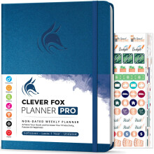 Planner PRO – Weekly & Monthly Life Planner to Increase Productivity, Time Management and Hit Your Goals, 21.5x28cm (Mystic Blue)
