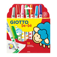 Pennarelli - Giotto be-bè F478200 - 12 pz - Superlavabili - Punta 5 mm - Da 2 anni