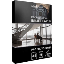 265gsm Pro Photo Gloss Inkjet Paper: A4-50 Sheets