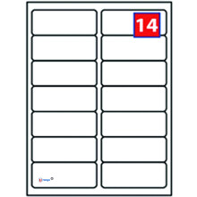 14 Labels per A4 Sheet, 100 Sheets 1400 Labels Total, Self Adhesive Address Mailing Printer Labels–Compatible with Inkjet and Laser Printers –