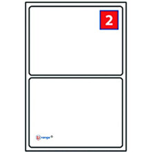 2 Labels per A4 Sheet, 100 Sheets 200 Labels Total, Self Adhesive Address Mailing Printer Labels–Compatible with Inkjet and Laser Printers –