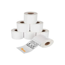 BA0004 4"x6" Thermal Shipping Labels (250 Labels/Roll, 6 Rolls) BPA Free Smudge Free for Various Printers, Clear Printing Labels Permanent Adhesive