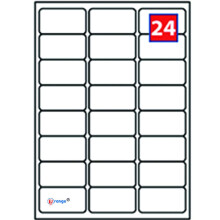 24 Labels per A4 Sheet, 100 Sheets 2400 Labels Total, Self Adhesive Address Mailing Printer Labels–Compatible with Inkjet and Laser Printers –