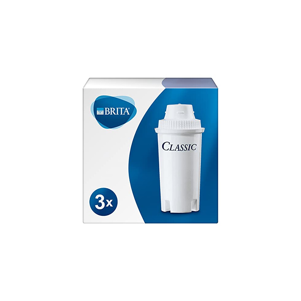 Brita Classic Replacement Water Filter Cartridges, Reduce Chlorine, Limescale And Impurities - 3 Pack