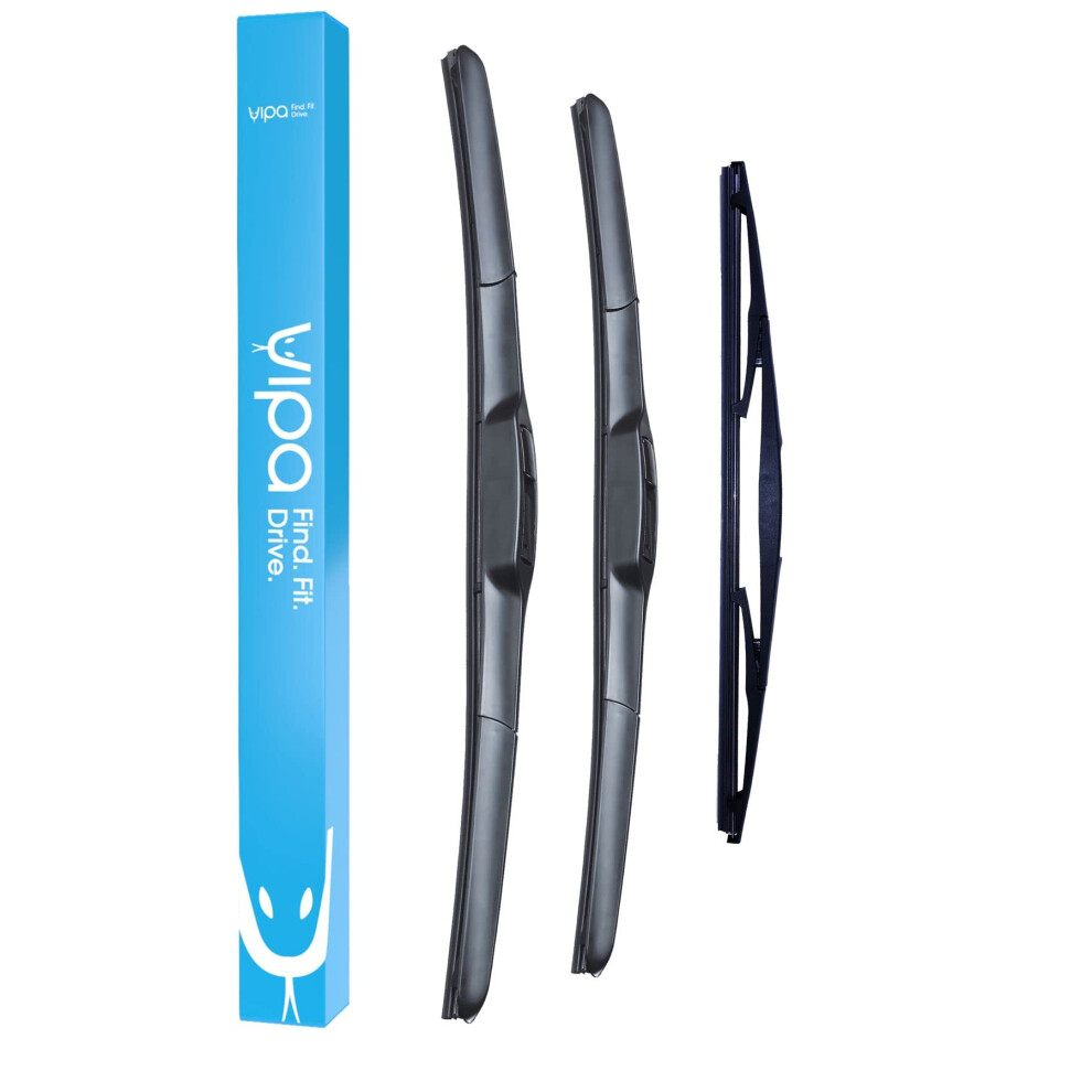 Vipa Wiper Blade Set Fits: Honda Jazz Mk3 Hatchback Jul 2008 To Dec 2015 5056162284883