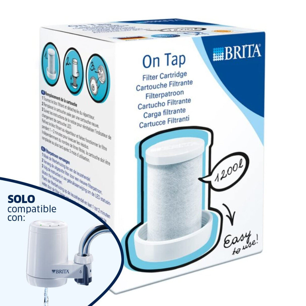 On Tap - Tap Water Filter with 3-month refills for filtered water - 1 cartridge